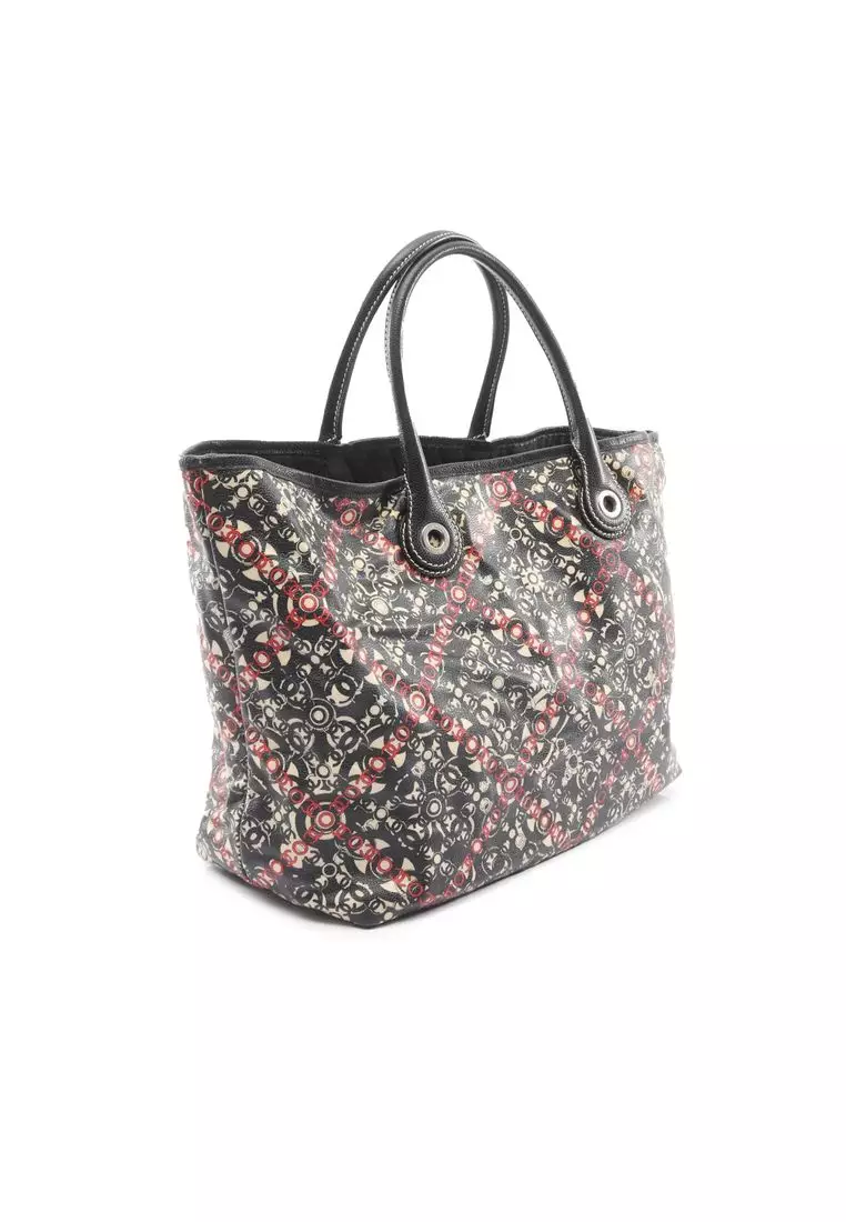 Pre-Loved Chanel Cc Coated Canvas Tote