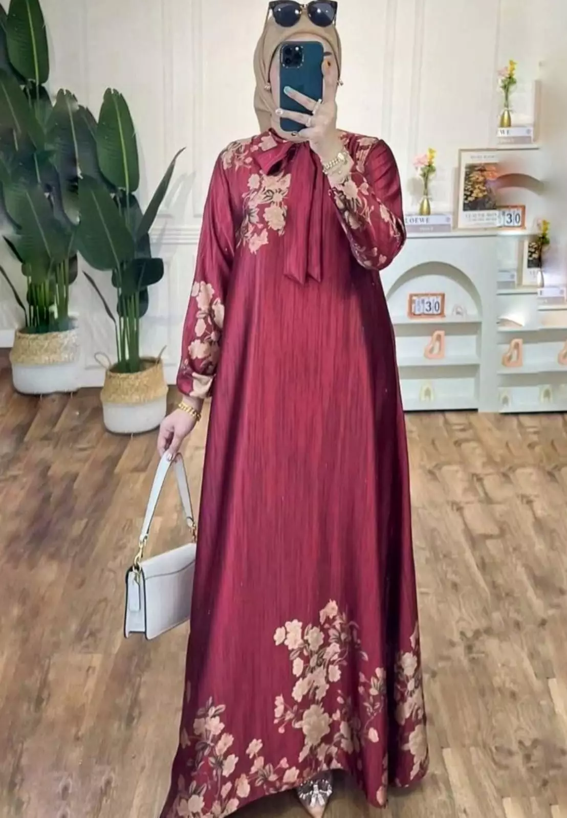 Vilona Maron Dress Party | Long Dress | Gamis Modern Premium MYA
