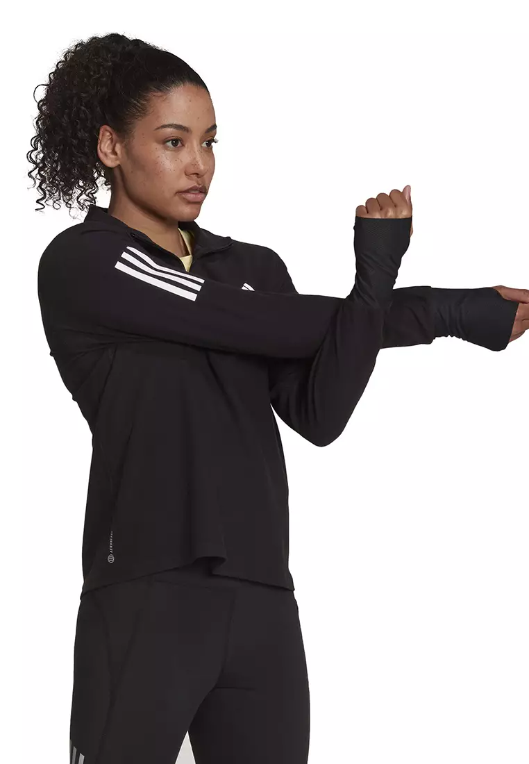 adidas Own the Run Running 1/2 Zip Sweatshirt - Black