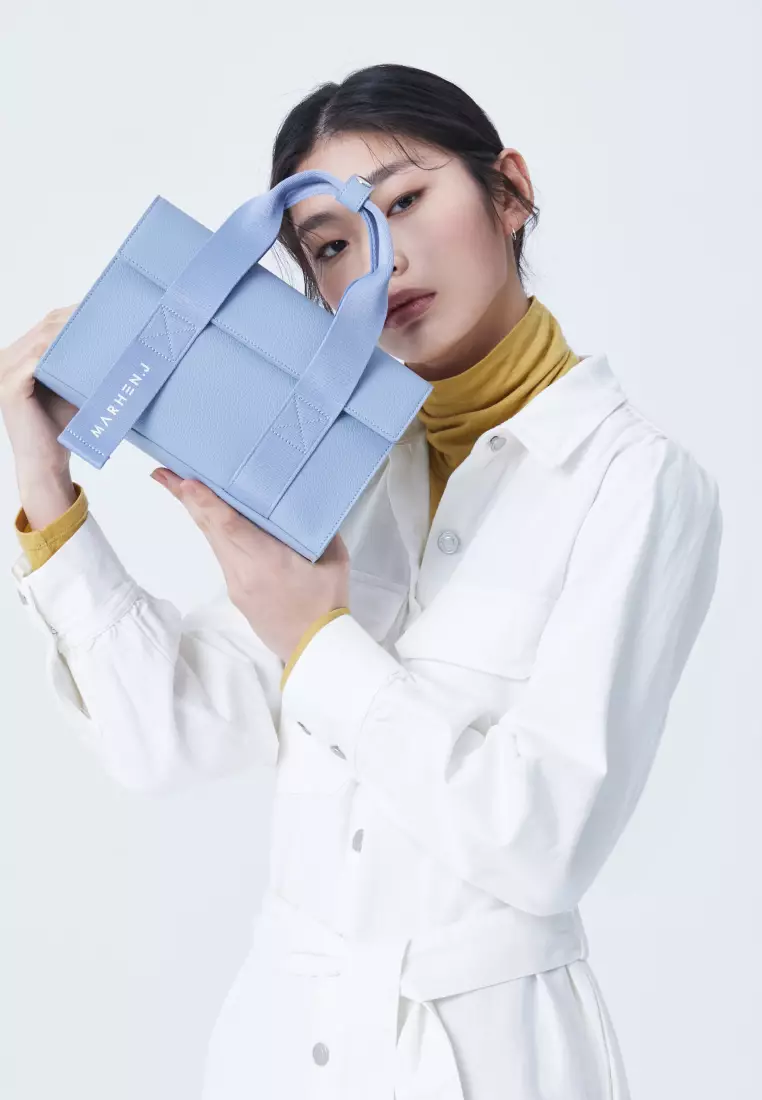 LUDY Vegan Leather Crossbody Bag Sky Blue