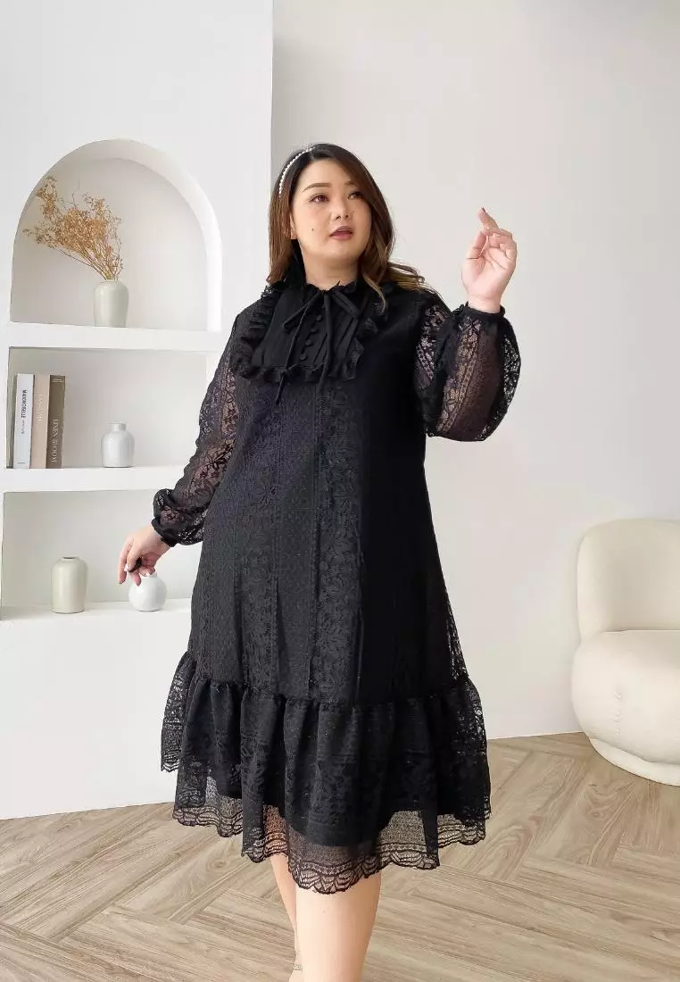 Plus Size Dress Antoinette Black
