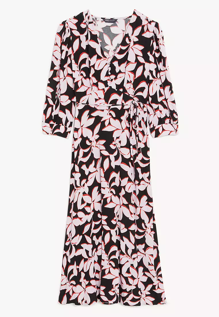 Floral Midi Tea Dress