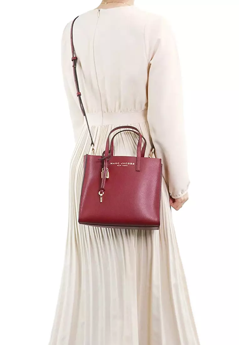 Marc Jacobs Micro Leather Tote in Red
