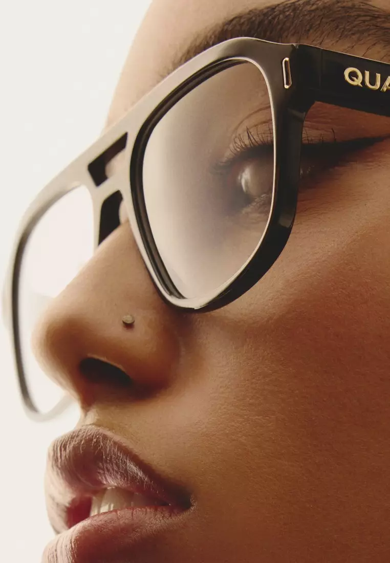 QUAY Spin Off Optical Eyeglasses - Black