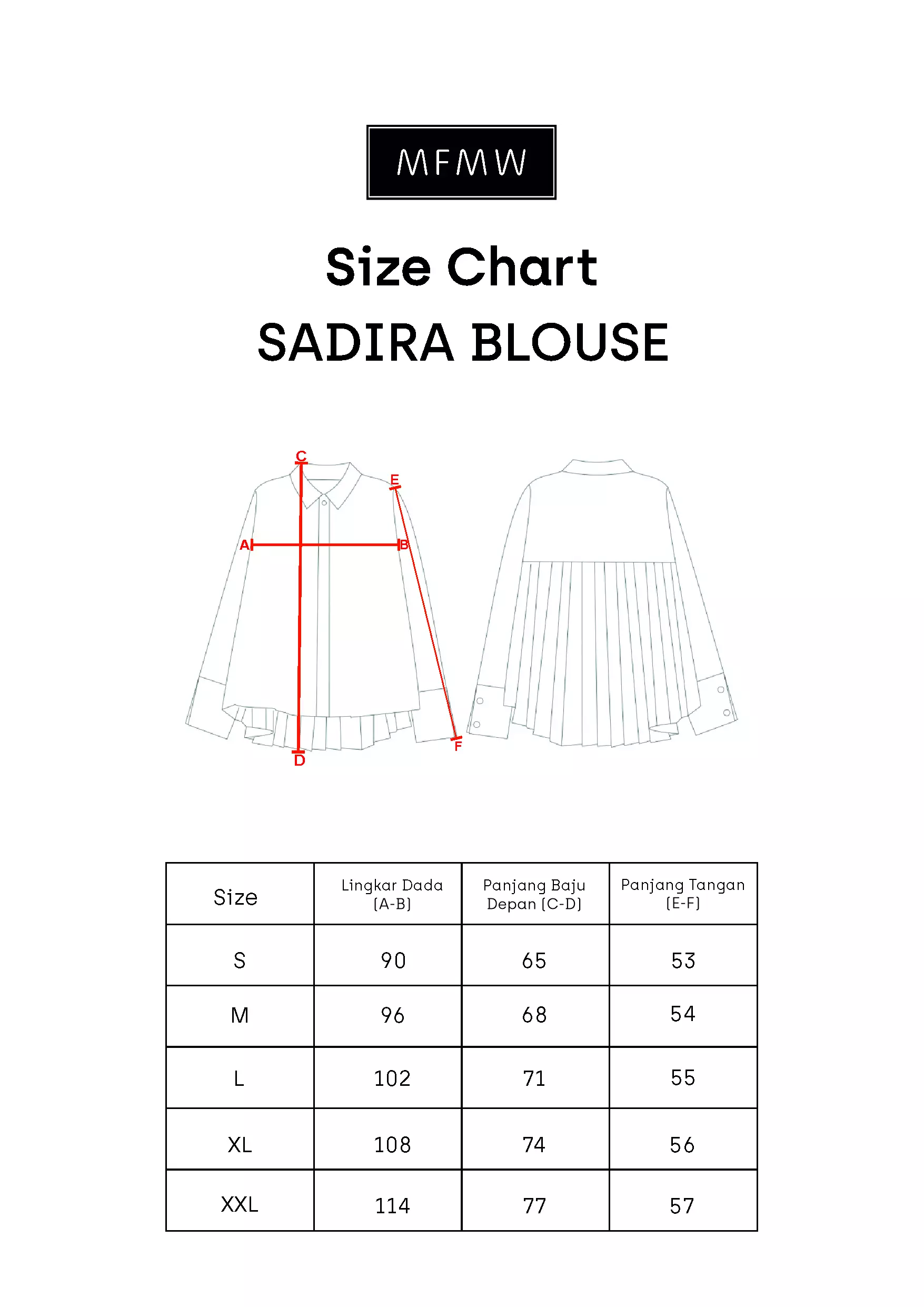 MFMW Sadira Atasan Kemeja Broken White