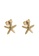 & Other Stories gold Starfish Pendant Stud Earrings 5C04CAC0B54EDBGS_1