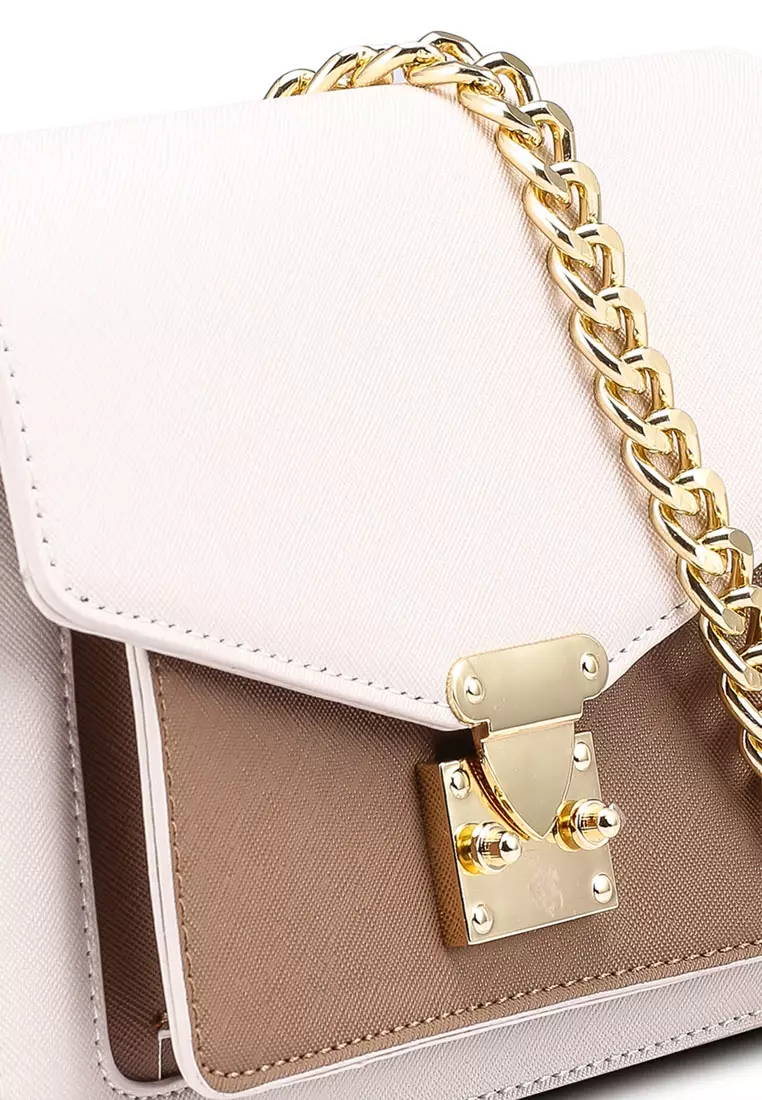 Women's Shoulder Bag / Sling Bag / Crossbody Bag (Tas Bahu / Tas Selempang Wanita) - Putih