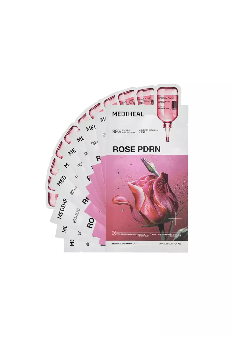 MEDIHEAL 玫瑰PDRN特強修復精華面膜 (11片裝)11piece