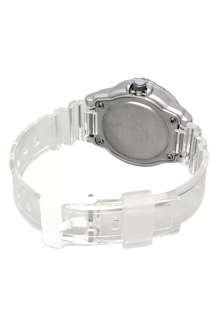 Women Analog Watch LRW-200HS-7EV Clear Resin Strap