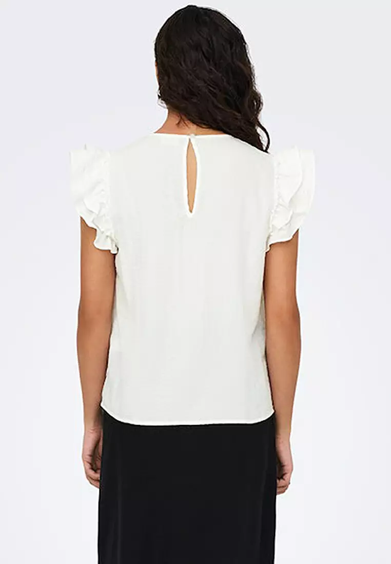 Sleeveless Woven Lace Top