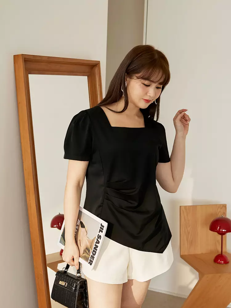 Ruched hem top cheap