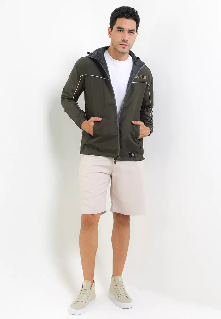 SYZLO Jaket Outdoor Packable Bisa Dilipat Jadi Tas - Army Green