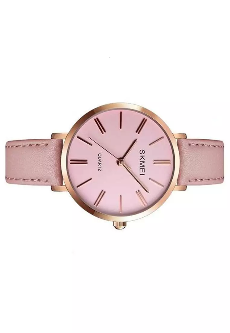 Jam Tangan Kasual Analog Wanita Waterproof 30m Strap Tali Material PU Leather KO87 ORIGINAL