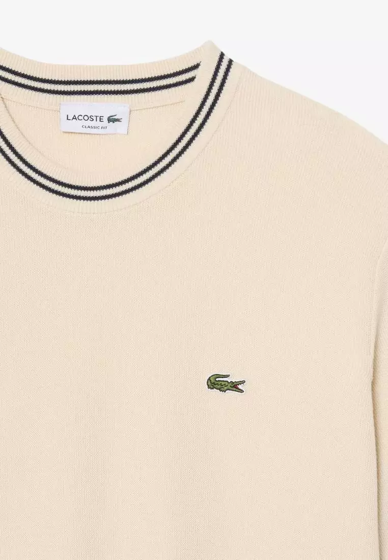 Classic Fit Stripe Detail Knit T-Shirt
