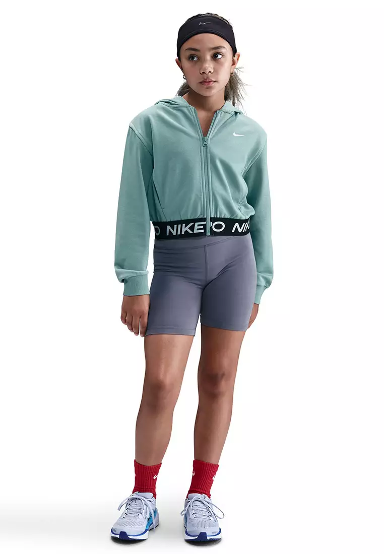 Nike Pro Fleece Big Kids' (Girls') Dri-FIT Full-Zip Hoodie
