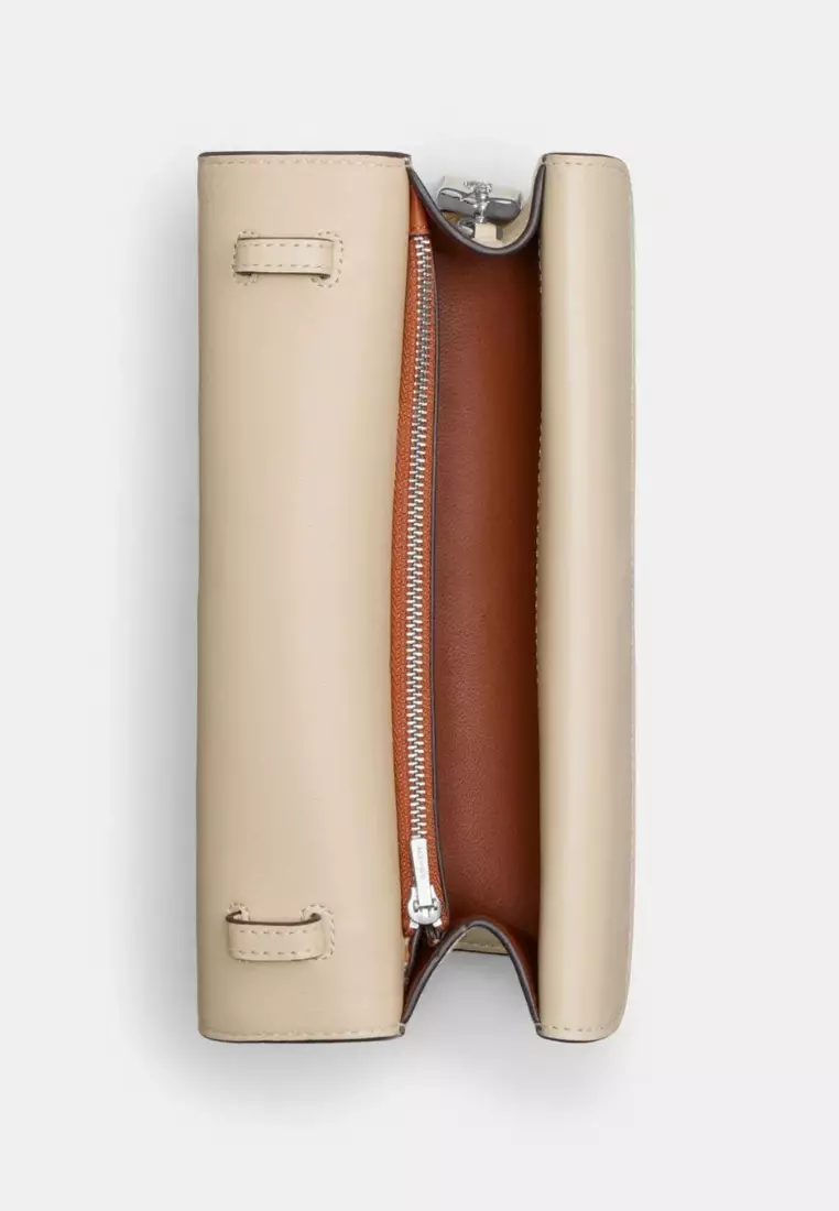 Coach Idol Bag 23 Silver Cream