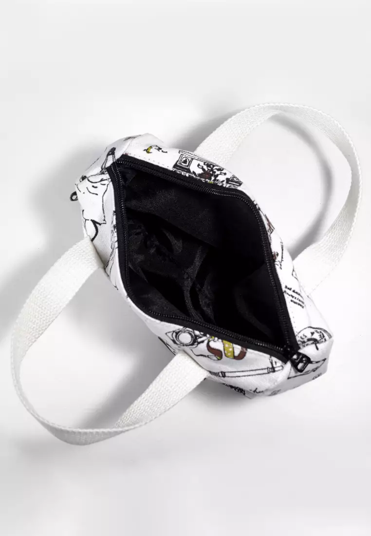 Pamole Pouch Kosmetik Bahan Kanvas Penutup Resleting - PMU Travel