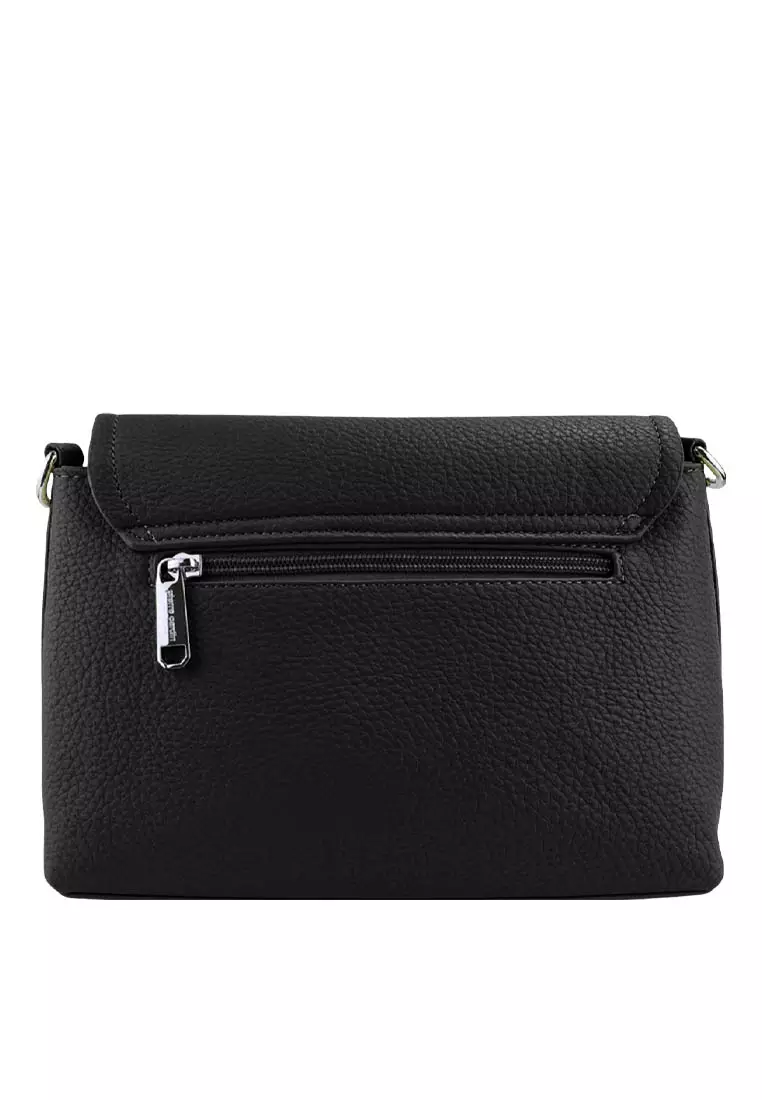 Pierre Cardin Tas Wanita Hand Bag Kasual Tas Kerja Selempang Hitam 9121532601BLA