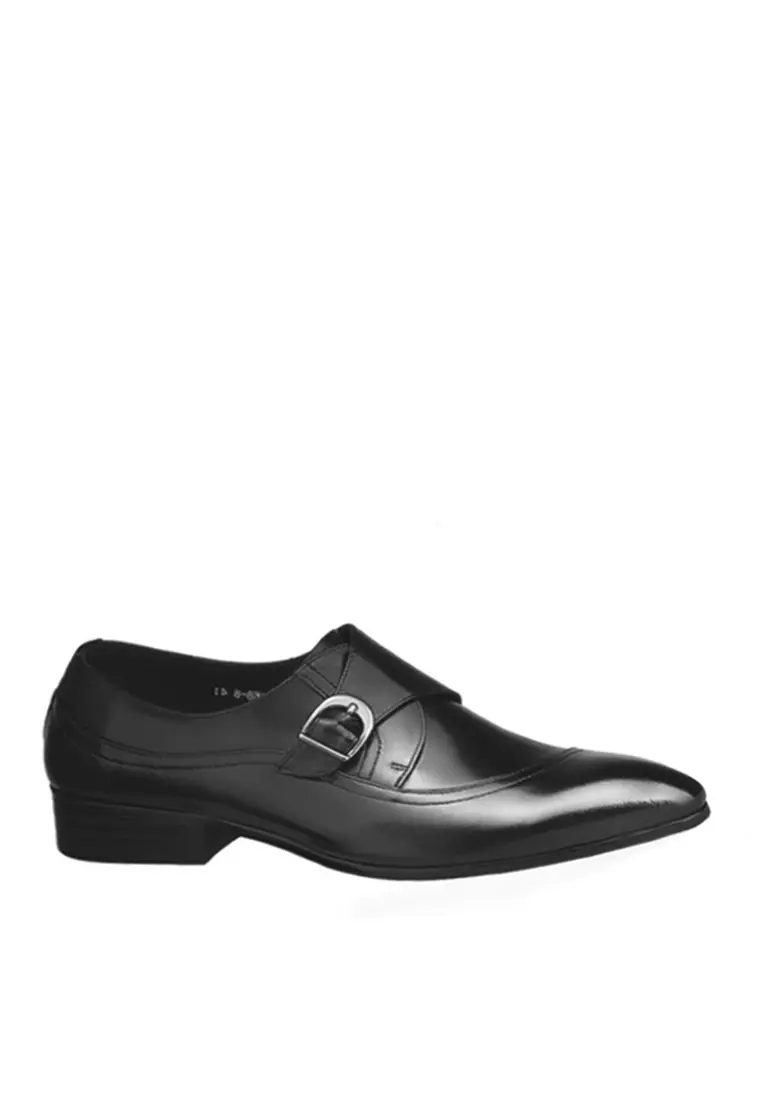 Discount on Twenty Eight Shoes  shoes - SKU: VANSA Leather Buckle Monk Strap Shoes VSM-F168