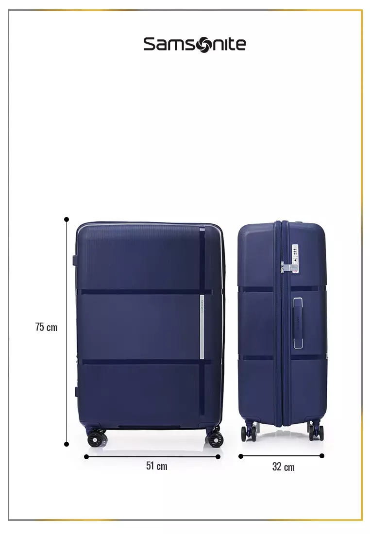 Samsonite Koper Hardcase Interlace Large 28 inch Exp V2 - Navy