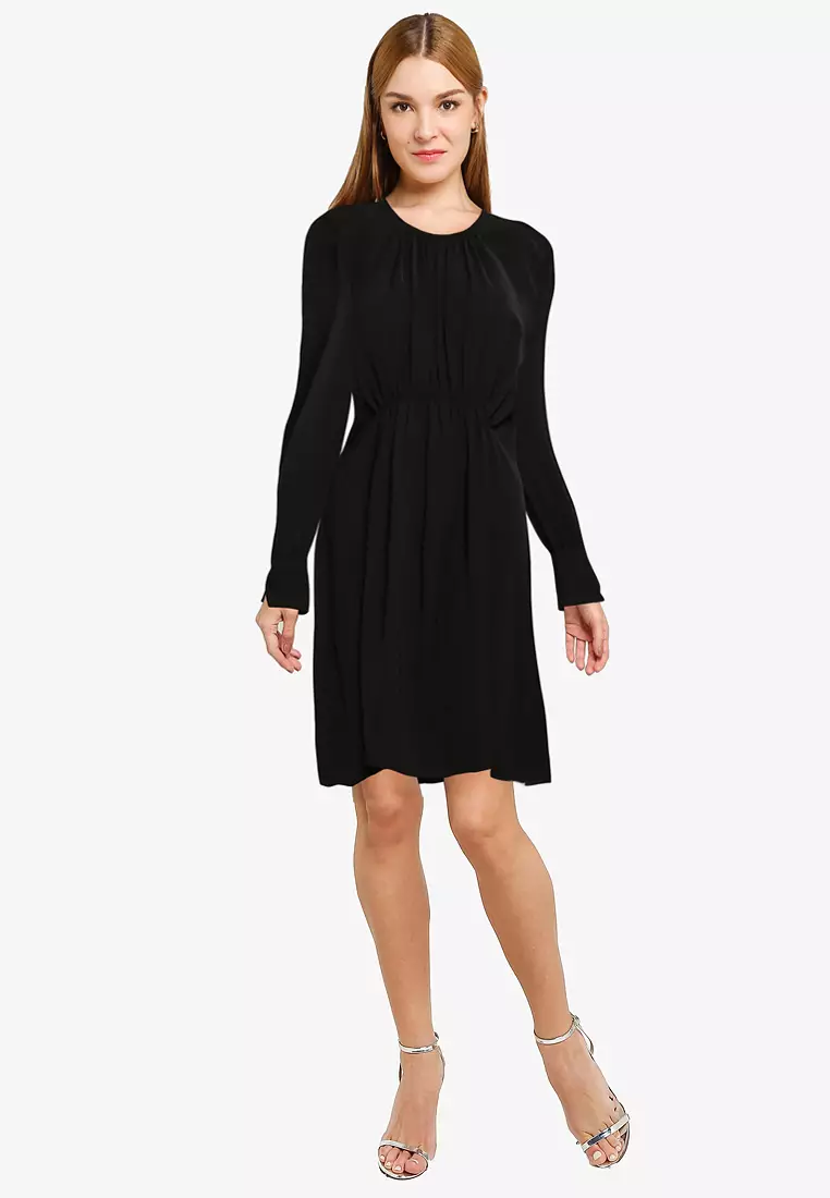 Emmy Crepe Ls Dress