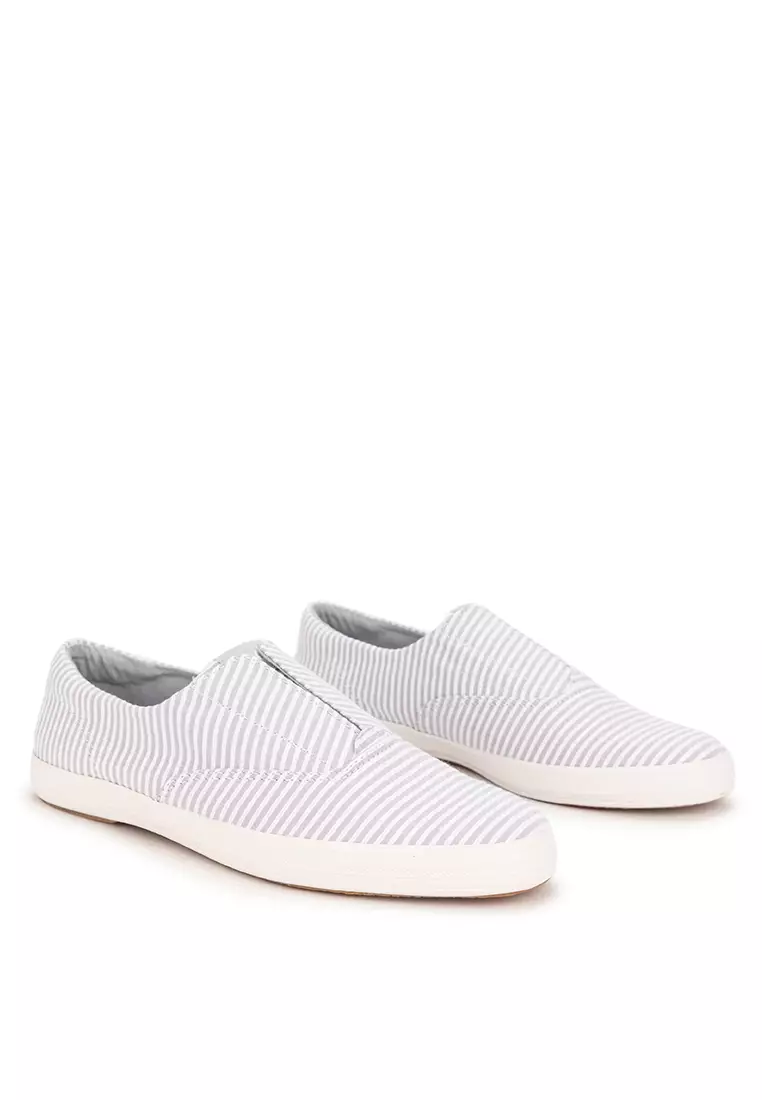 Champion Round Toe Slip Ticking Stripe Shoes