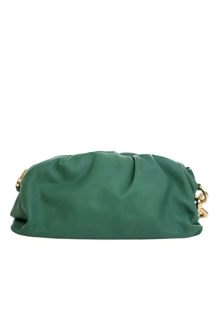 Pre-Loved Bottega Veneta Lambskin Chain Pouch