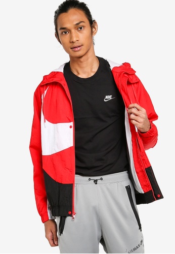 Nike red Sportswear Swoosh Men's Woven Lined Jacket 58B37AA7D688BFGS_1