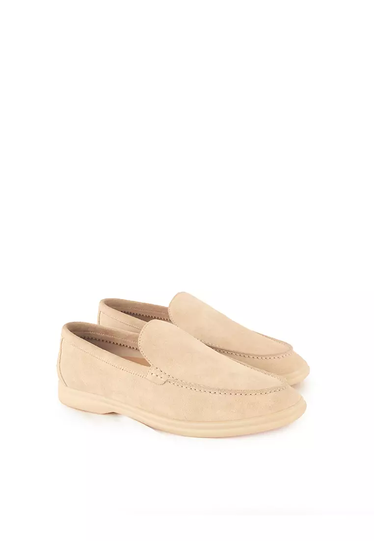 Sepatu Pria Casual Loafer Moccasin Gino Mariani Edison Beige