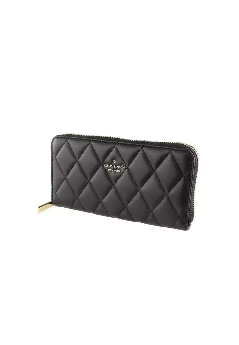 Kate Spade Carey Wallet Large Continental In Black KA590