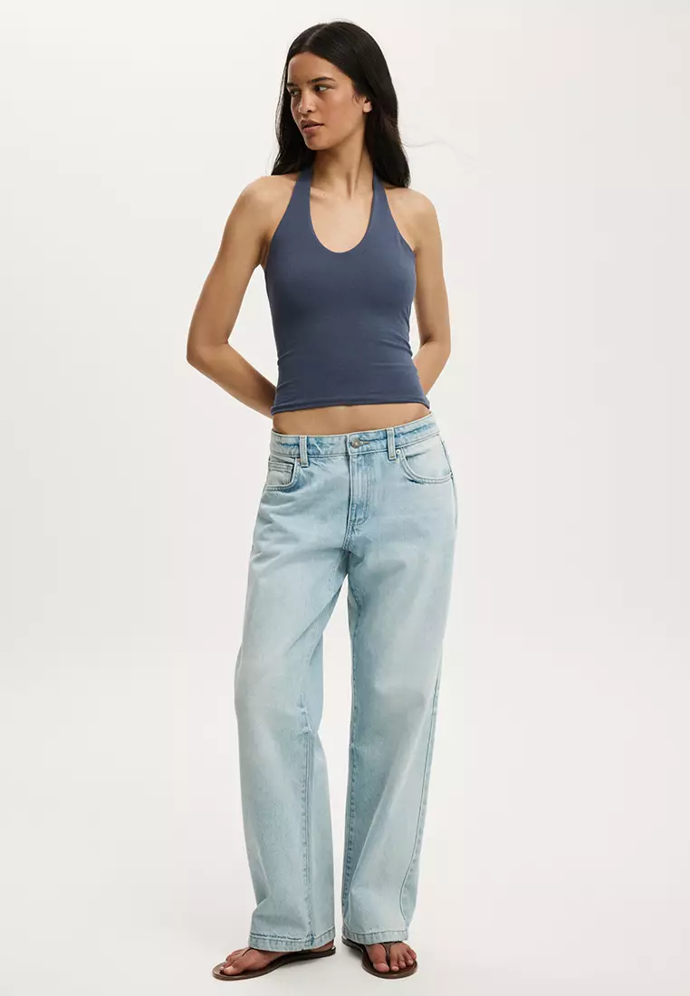 Buy Cotton On All Day V-Neck Halter Top 2026 Online | ZALORA