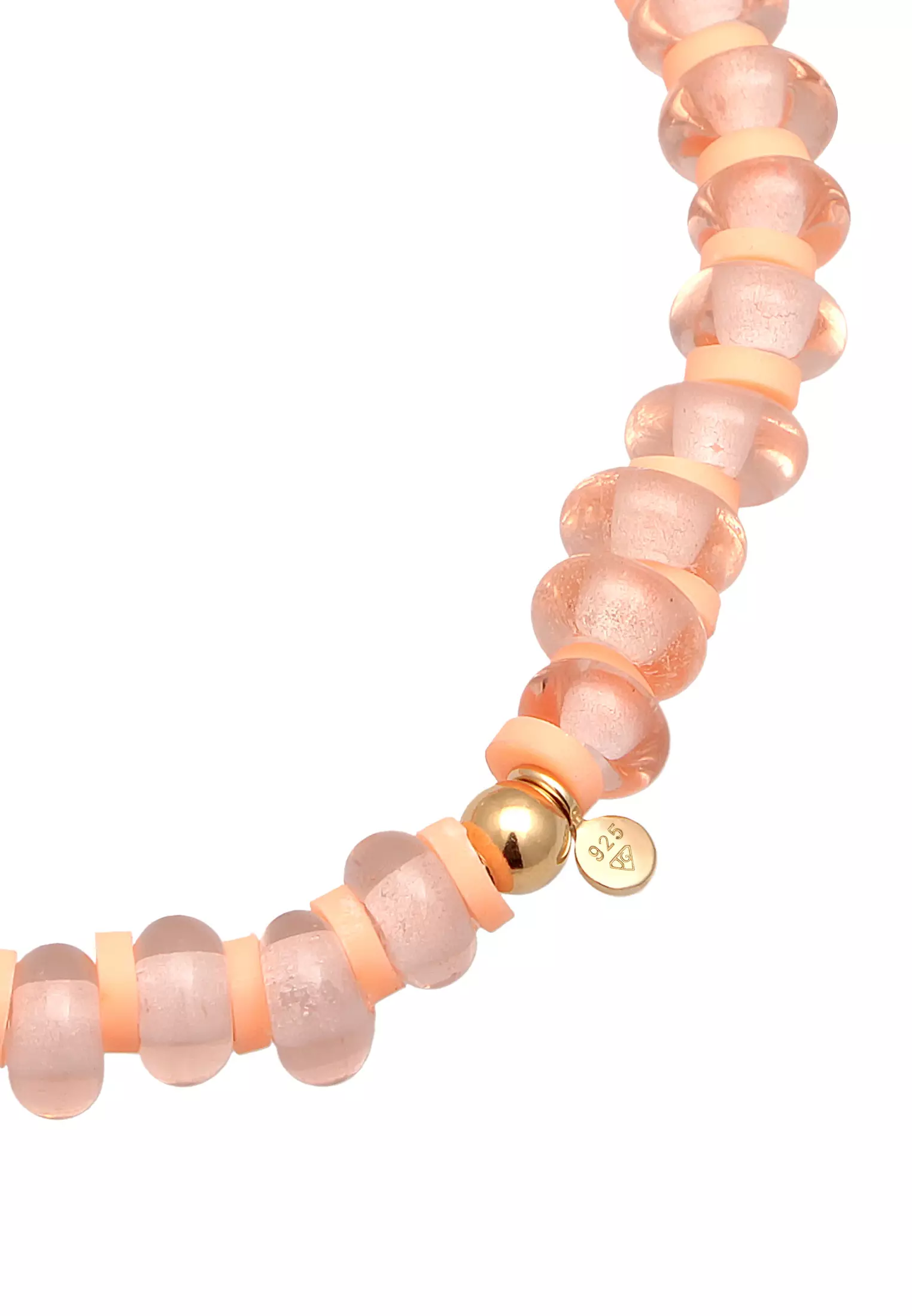 手链玻璃夏珍珠黑石盘壳芯珍珠镀金