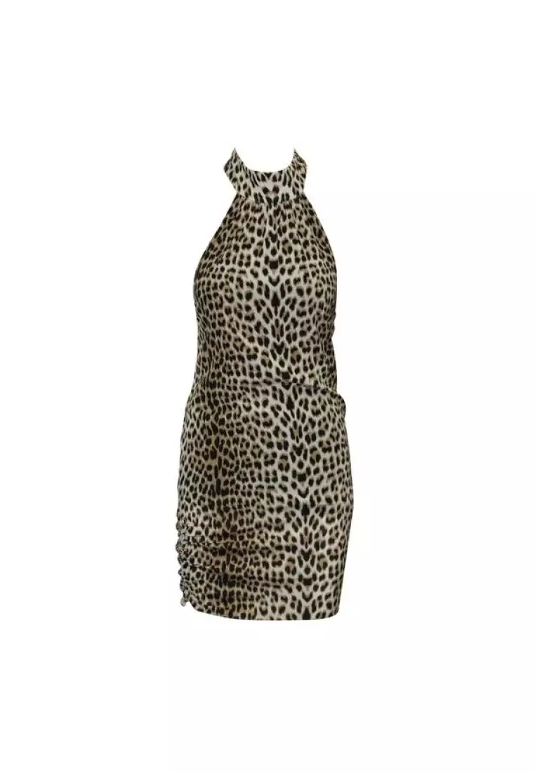 Alice and olivia animal print clearance dress