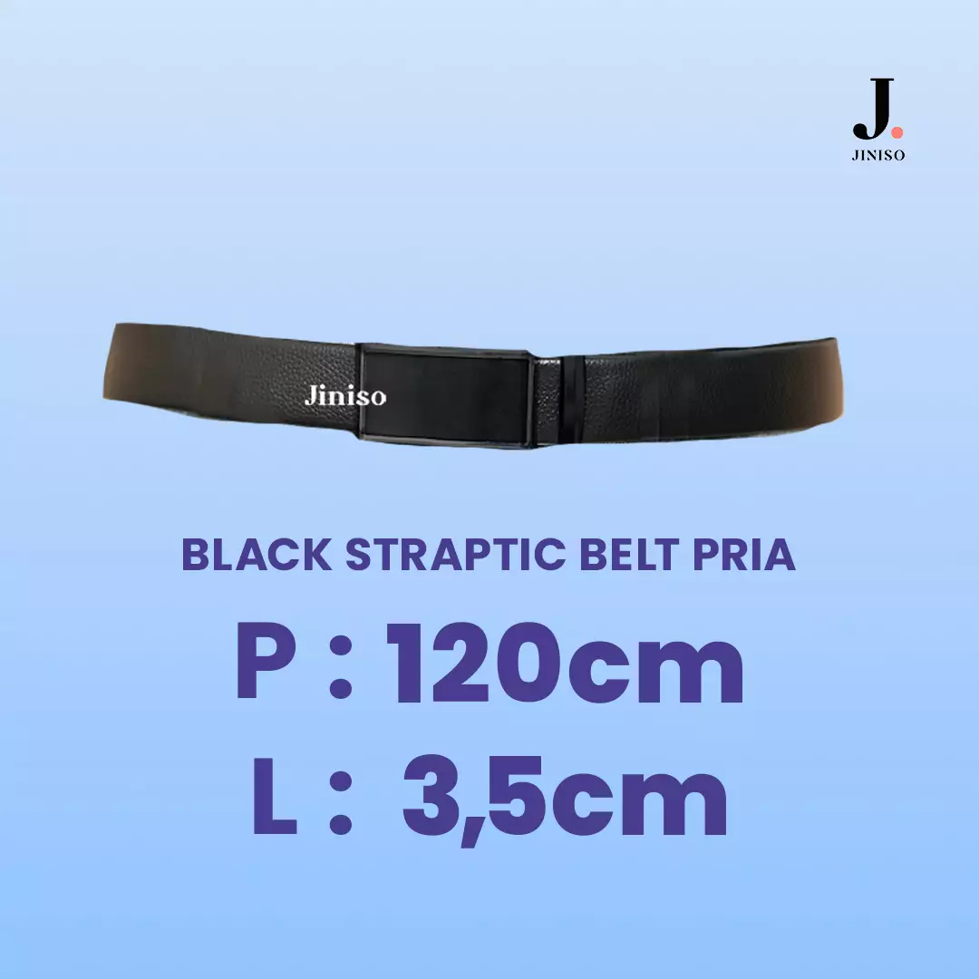 Ikat Pinggang Pria Black Straptic Belt