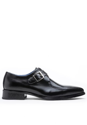 Twenty Eight Shoes black Leather Monk Strap Shoes MC1229-2 1A13FSHDE0E3E5GS_1