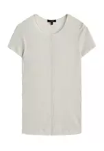 【Massimo dutti】ラウンドヘムTシャツ Women's Black T-Shirts - Massimo Dutti - BH