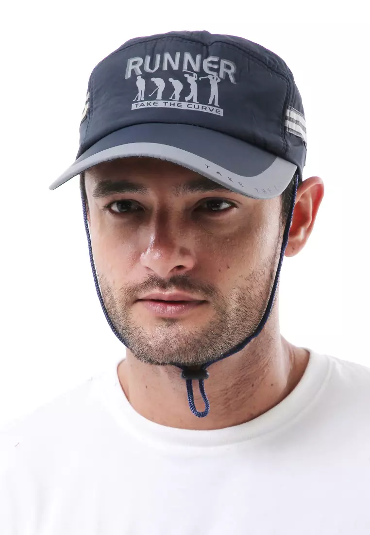 Jahari Topi Baseball Pria Wanita Resizable Strap Sporty Cap Material Polyester ORIGINAL - Navy