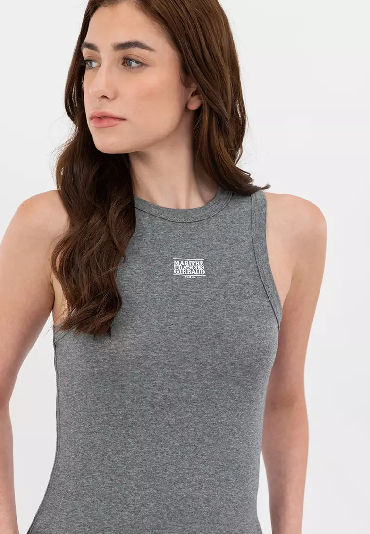 Ladies MFG Halter Top Grey