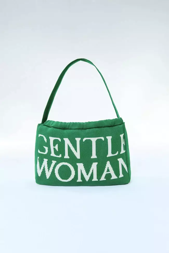 Gentlewoman Knit Dumpling Bag Matcha Colada