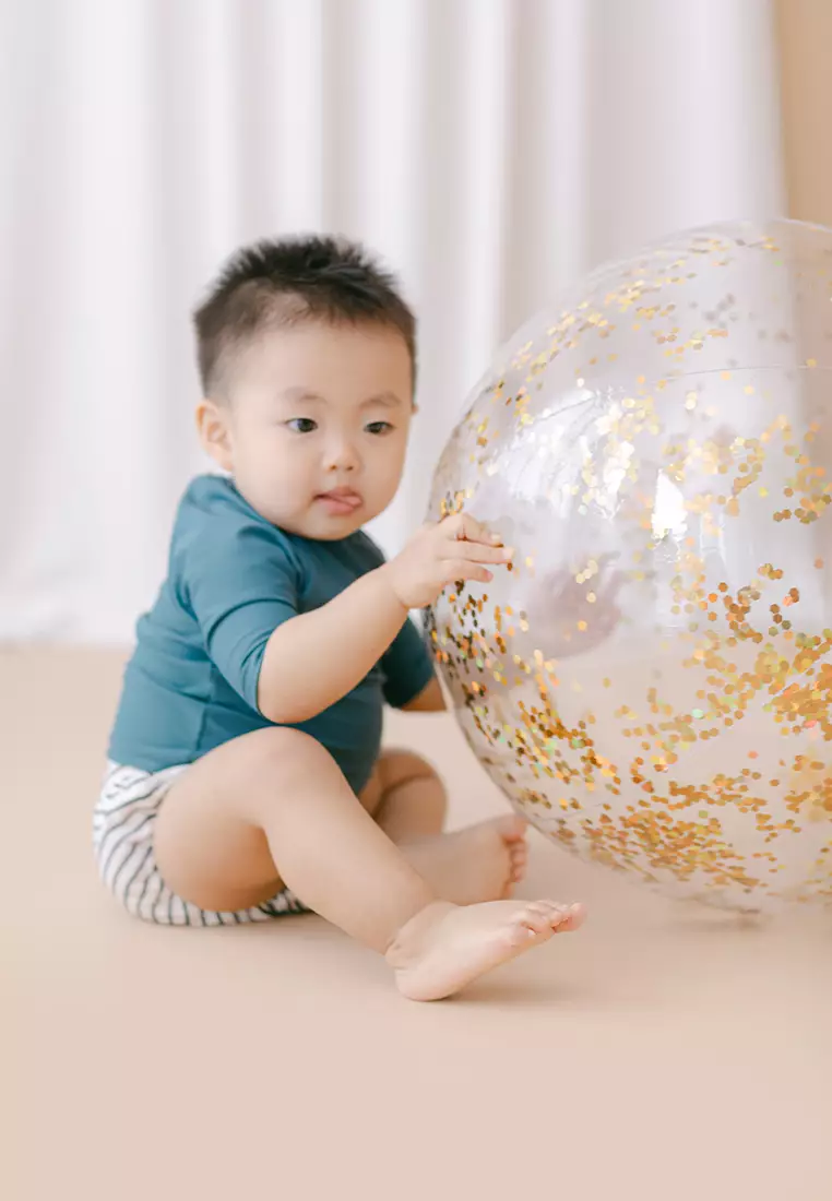 Soleil Baby Unisex Top & Swim Diapers - Emerald Top