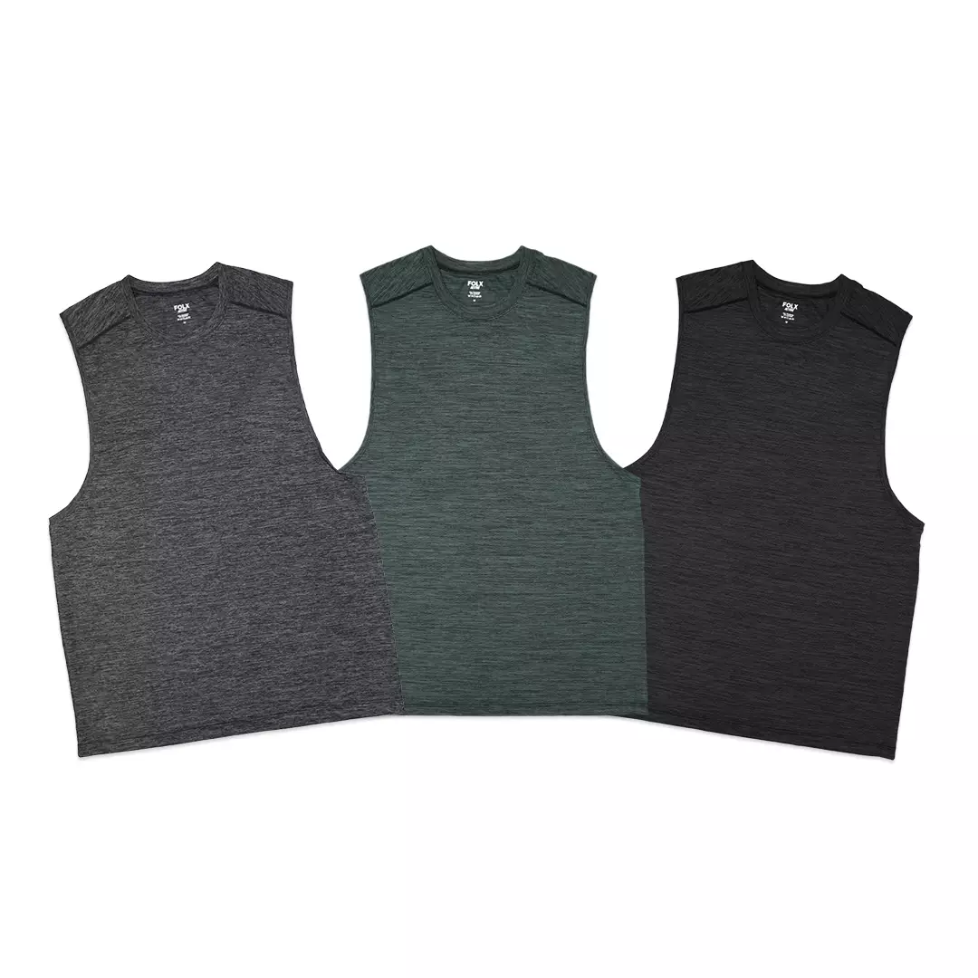 Active Metal Vent Tech Sleeveless T-Shirt Black