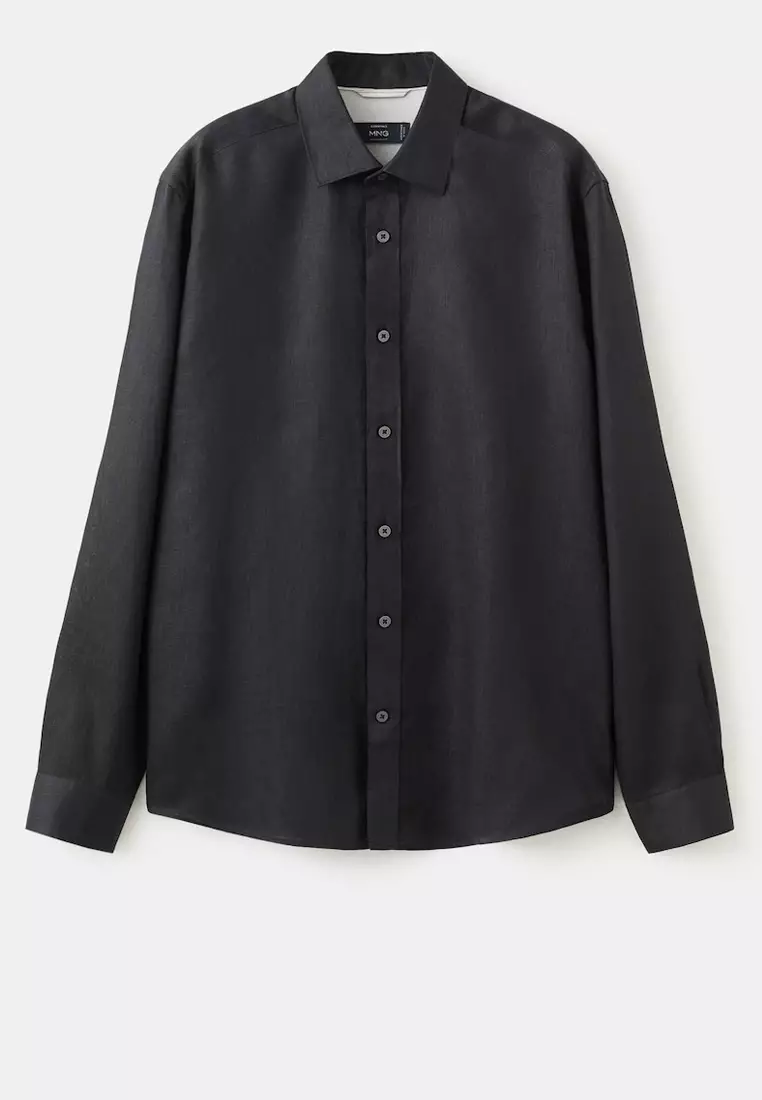 Regular-Fit 100% Linen Shirt