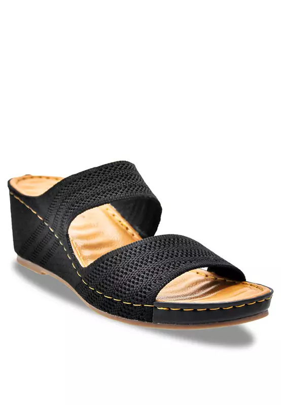 Comfort Slip On Wedge Sandals