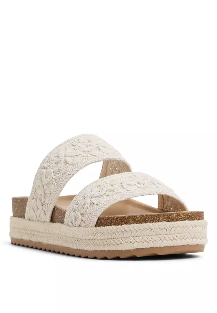 Janny Crochet Wedge Sandals