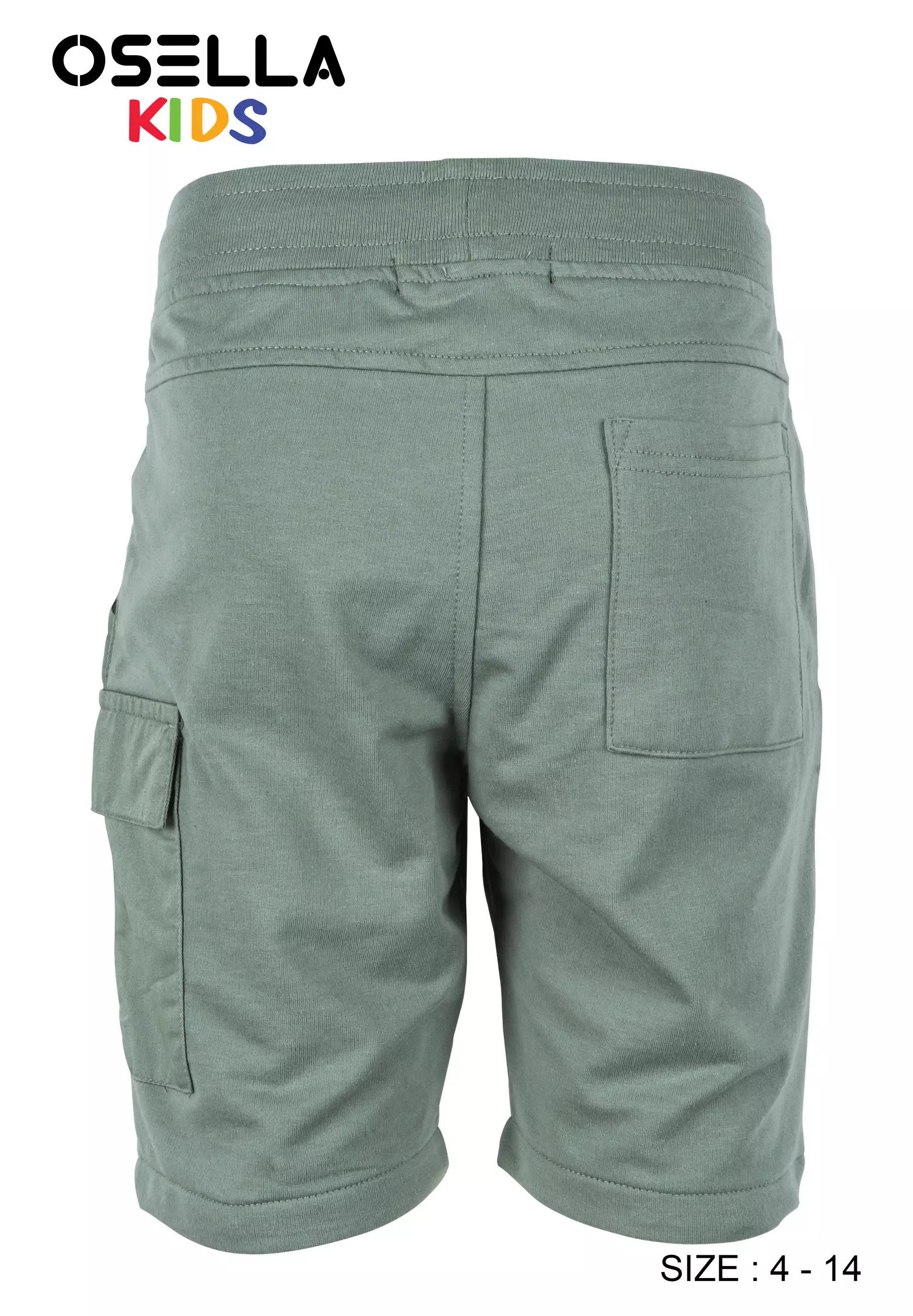 [NEW] Osella Gemini Comfort Short Cargo Pants With Combination Fabric 22864005 |  Celana Pendek Anak Laki-Laki