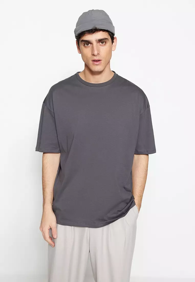 Ease Oversized Short Sleeve T-Shirt Black