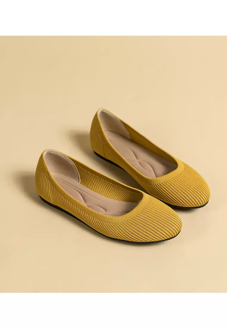 Round-toe Fly Knit‌ Flat Shoes TJ-Y2