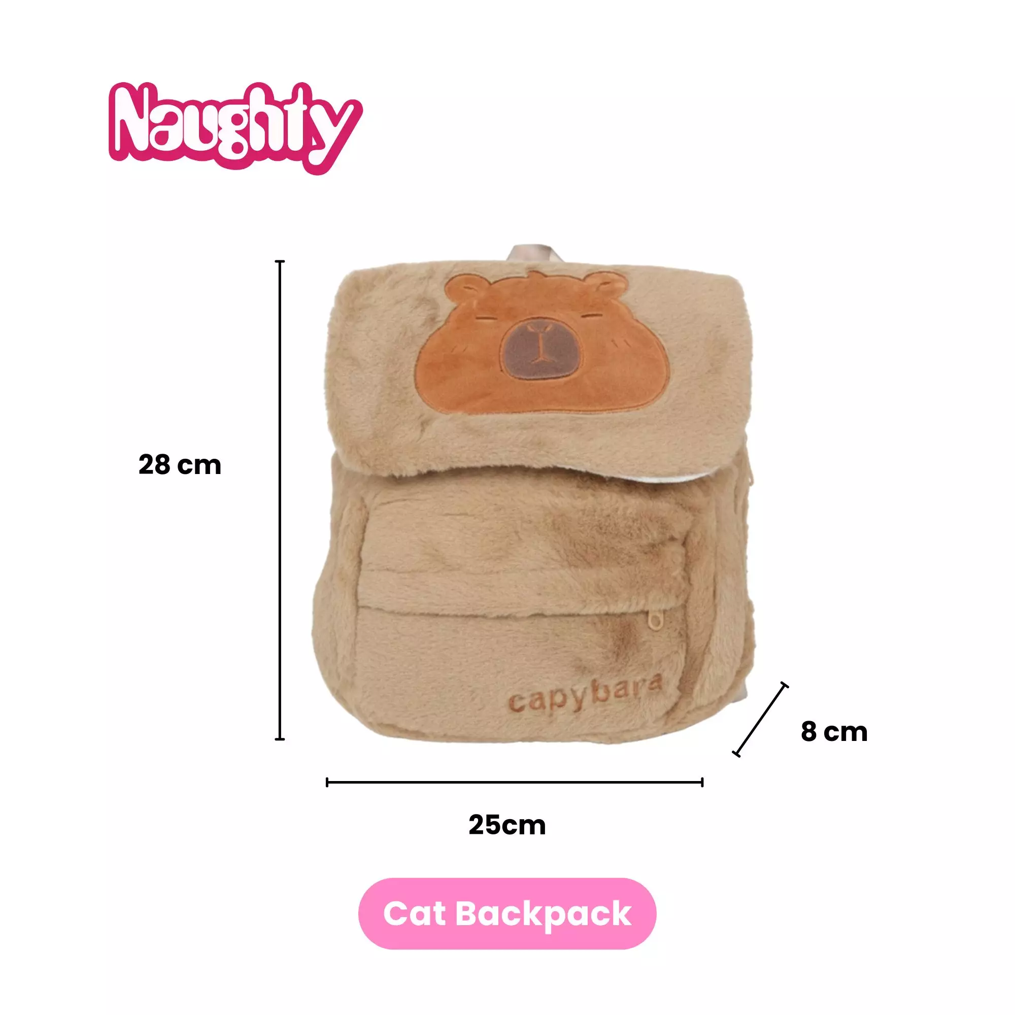 Tas Ransel Anak Perempuan Boneka Backpack Capybara G401 Naughty Accessories