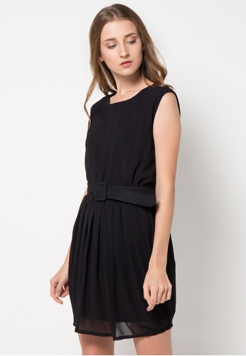 Sleeveless Mini Dress + Belt