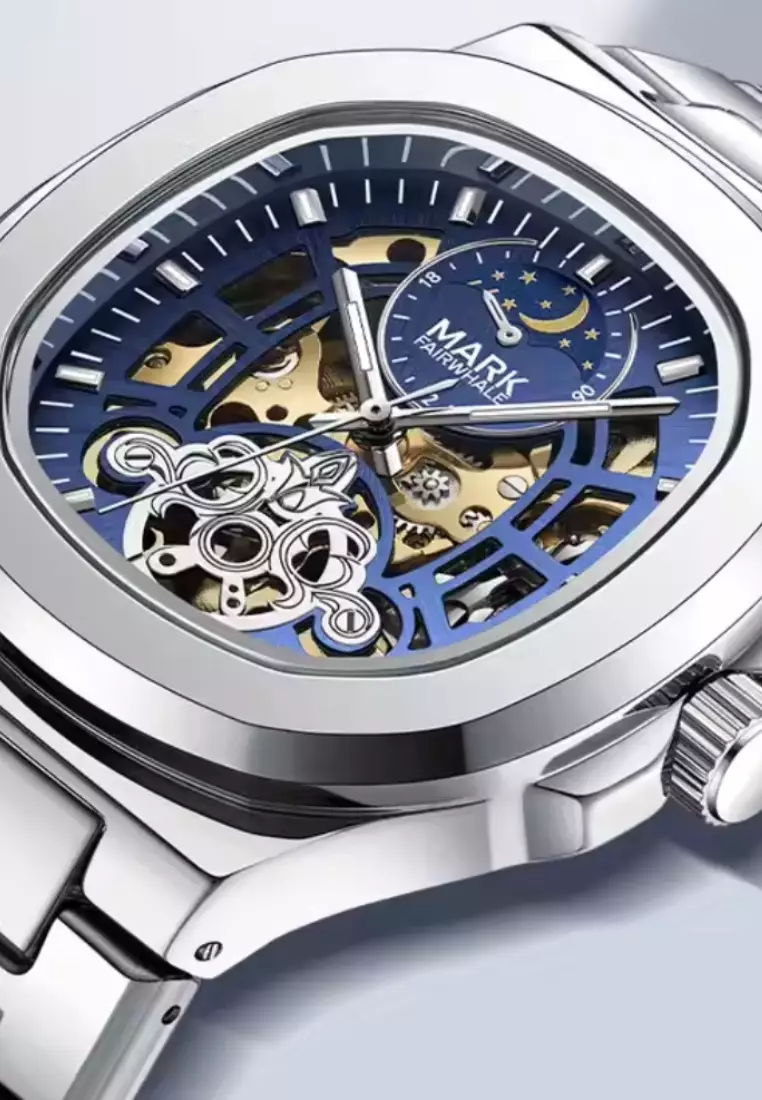 Unisex Automatic Watch, 40mm Stainless Steel Watch Case, Stainless Steel Bracelet